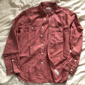 Red Selvedge Chambray Utility Shirt